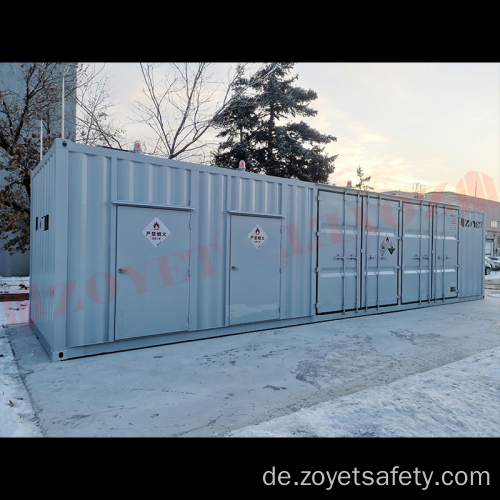 ZOYET Stahllager im Freien feuerfester Container